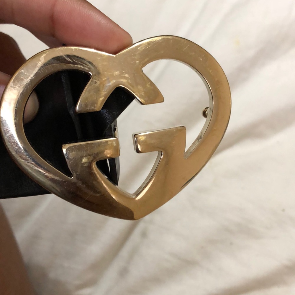 All black authentic Gucci belt